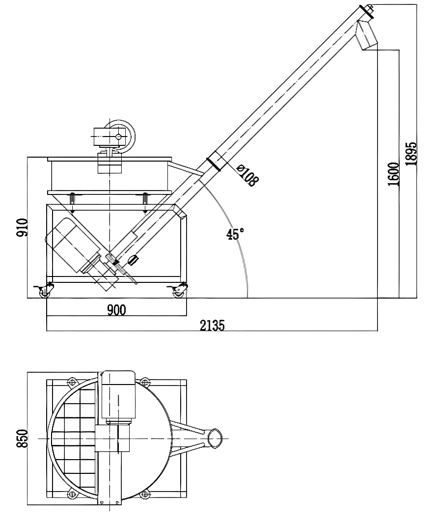 Vidalı Besleme Makinesi (Karıştırma Fonksiyonu)
